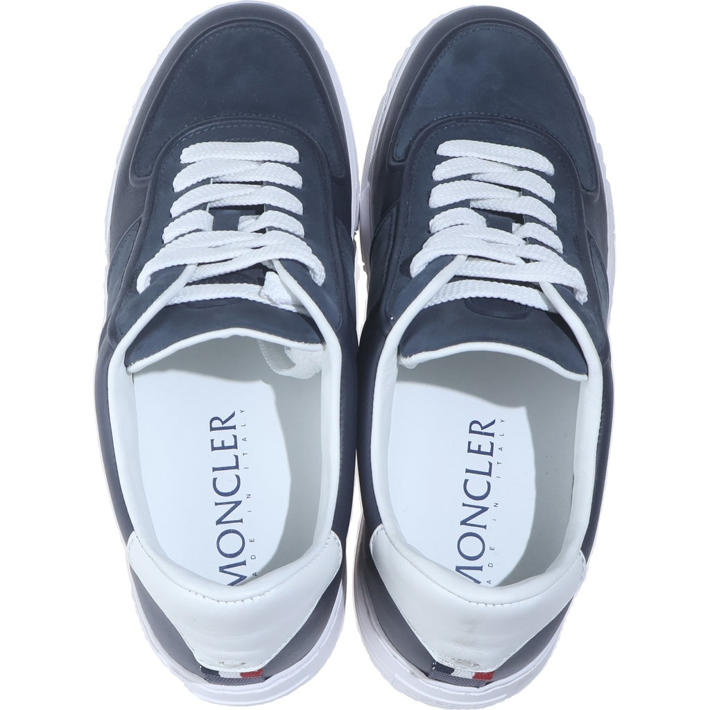 MONCLER(モンクレール) NEUE YORK ノイエヨーク レザー レースアップ ローカットスニーカー ネイビー