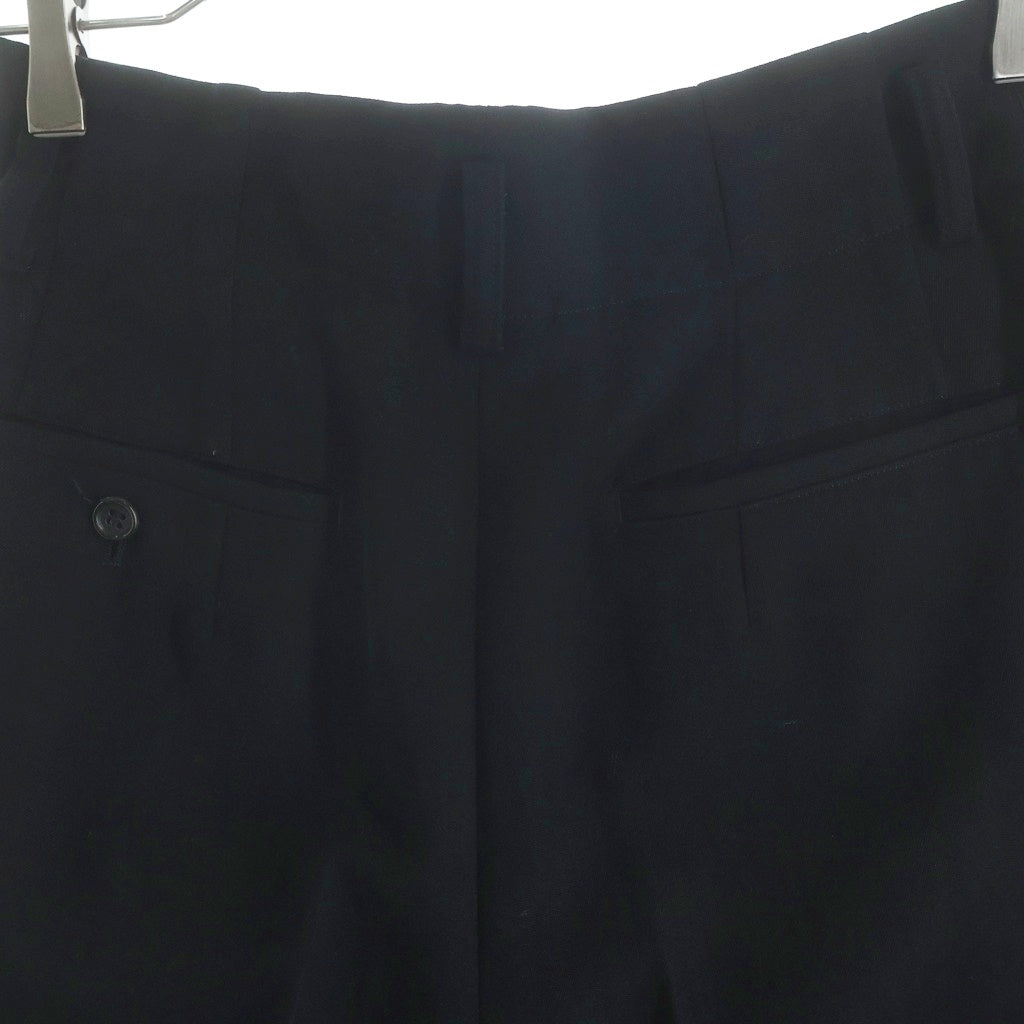 COMME des GARCONS(コムデギャルソン) 88AW シルクサイドライン 2タック ウール スラックスパンツ ブラック レディース GP-05010M AD1988