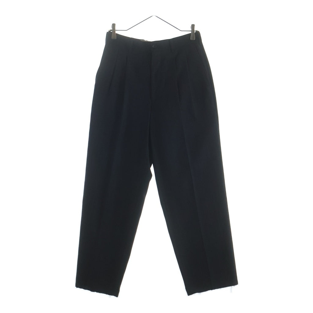 COMME des GARCONS(コムデギャルソン) 04AW ストライプ 2タック ウール ワイドパンツ スラックスパンツ グレー レディース GN-P006 AD2004