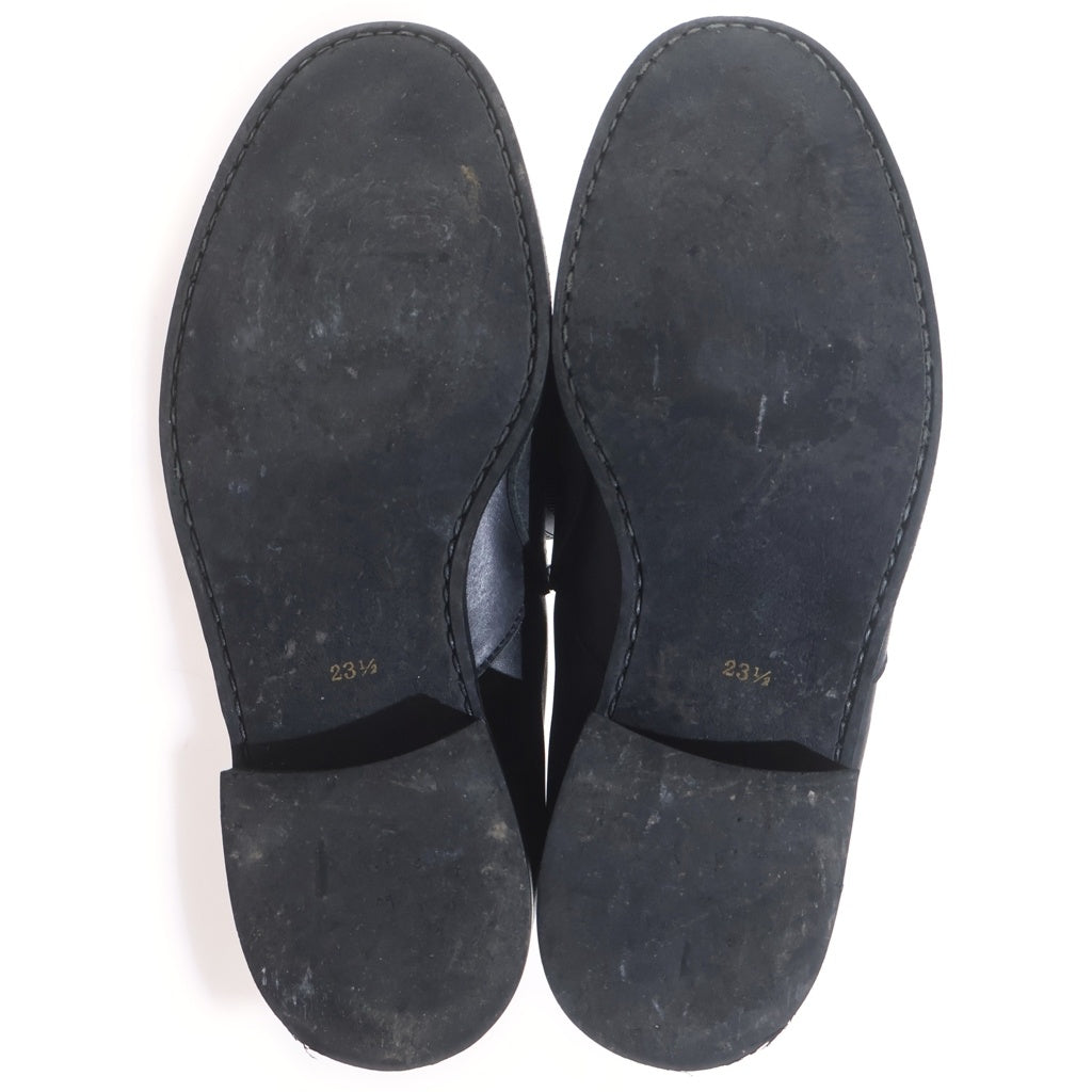COMME des GARCONS(コムデギャルソン) ベルトストラップ プレーントゥ レザーシューズ ブラック レディース