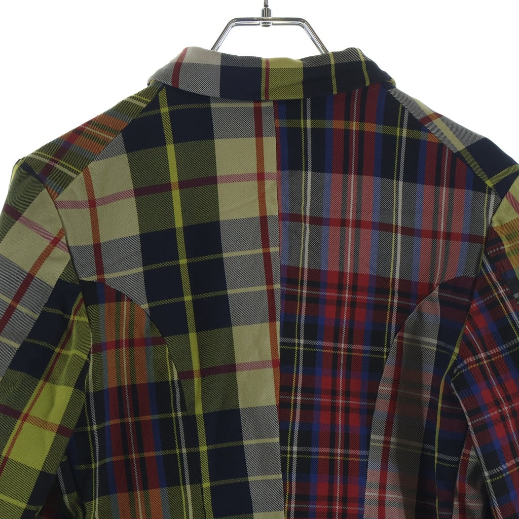COMME des GARCONS COMME des GARCONS(コムデギャルソンコムデギャルソン) 07AW タータンチェック ポリ縮絨 テーラードジャケット マルチ レディース RT-J031 AD2007