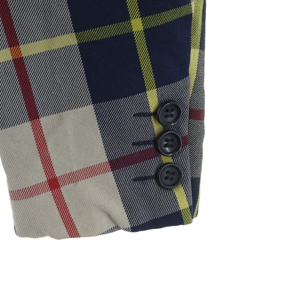 COMME des GARCONS COMME des GARCONS(コムデギャルソンコムデギャルソン) 07AW タータンチェック ポリ縮絨 テーラードジャケット マルチ レディース RT-J031 AD2007