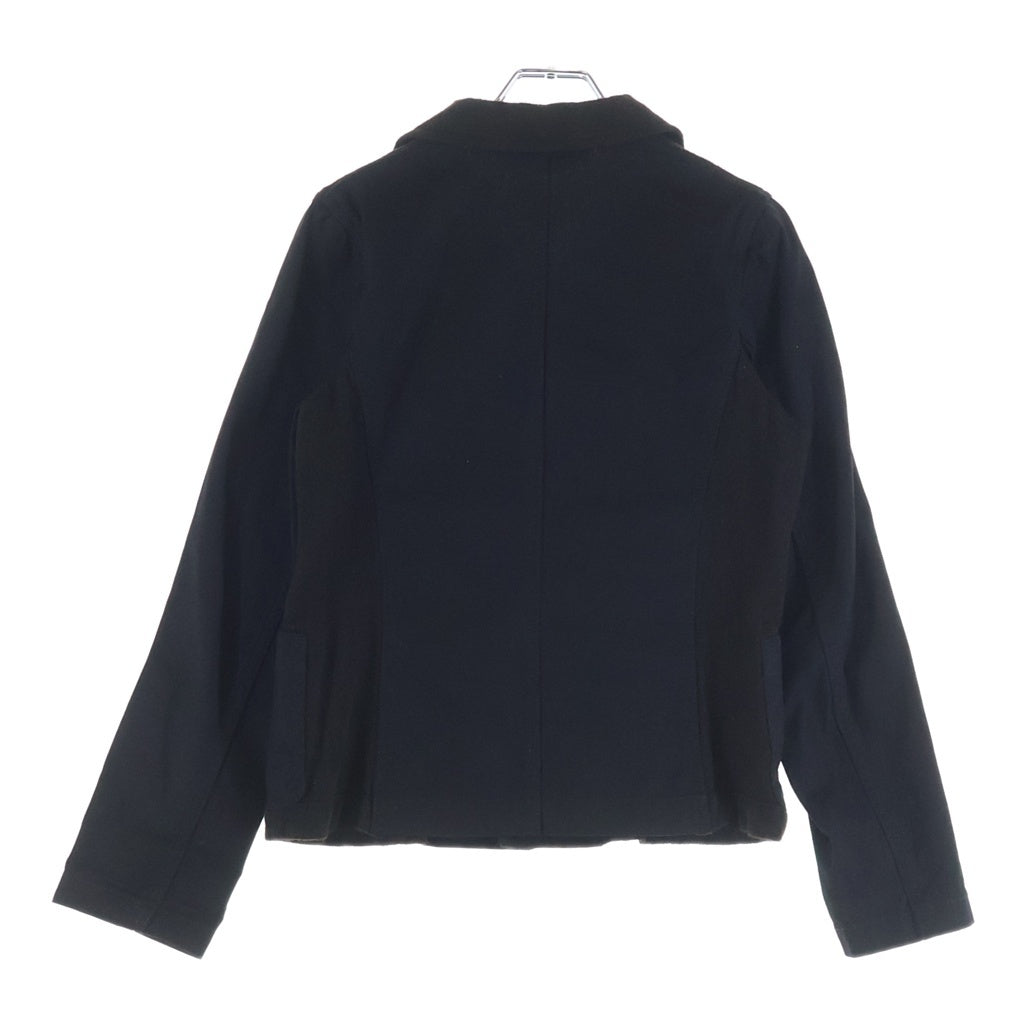 COMME des GARCONS COMME des GARCONS(コムデギャルソンコムデギャルソン) 10AW コットン ウール切替 3B テーラードジャケット ブラック/ブラウン レディース RF-J016 AD2010