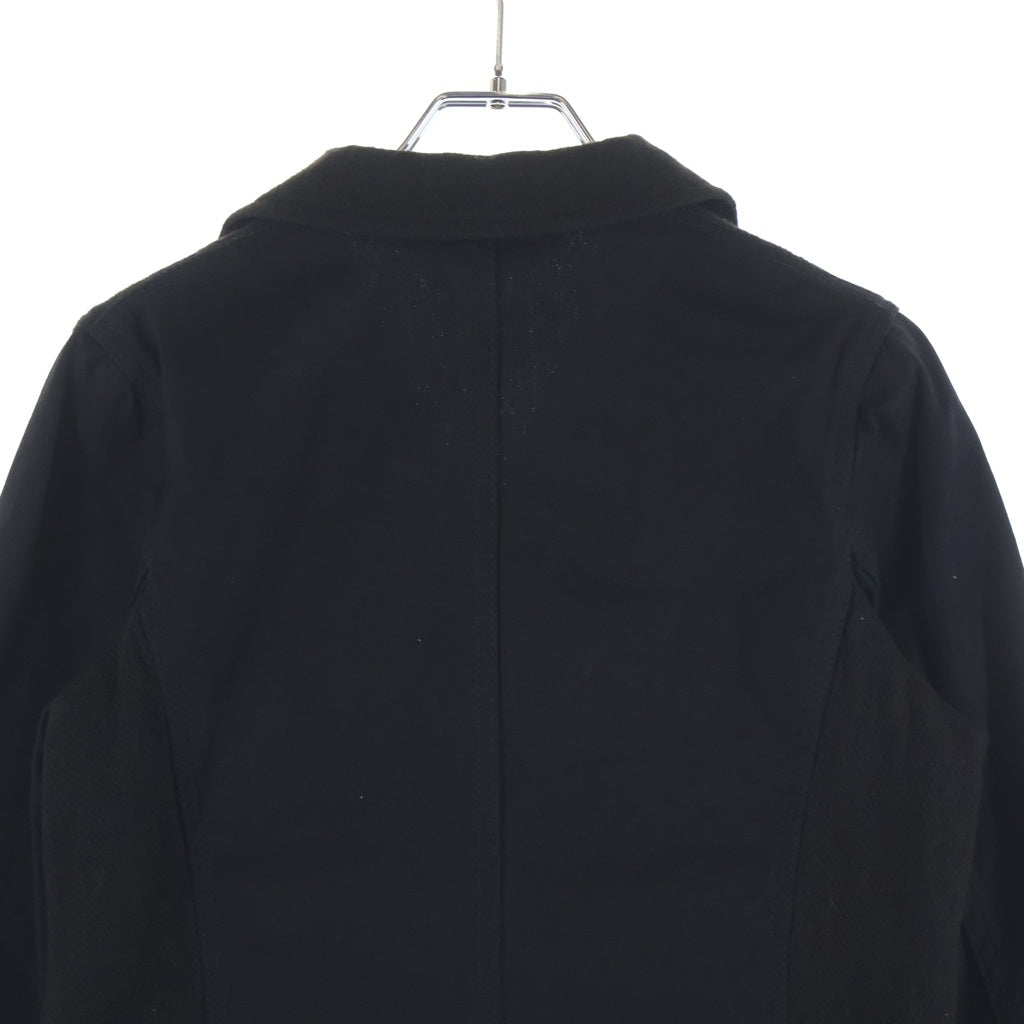 COMME des GARCONS COMME des GARCONS(コムデギャルソンコムデギャルソン) 10AW コットン ウール切替 3B テーラードジャケット ブラック/ブラウン レディース RF-J016 AD2010