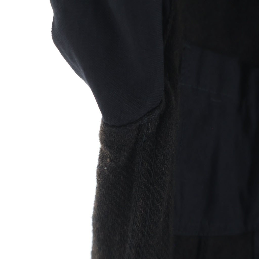 COMME des GARCONS COMME des GARCONS(コムデギャルソンコムデギャルソン) 10AW コットン ウール切替 3B テーラードジャケット ブラック/ブラウン レディース RF-J016 AD2010