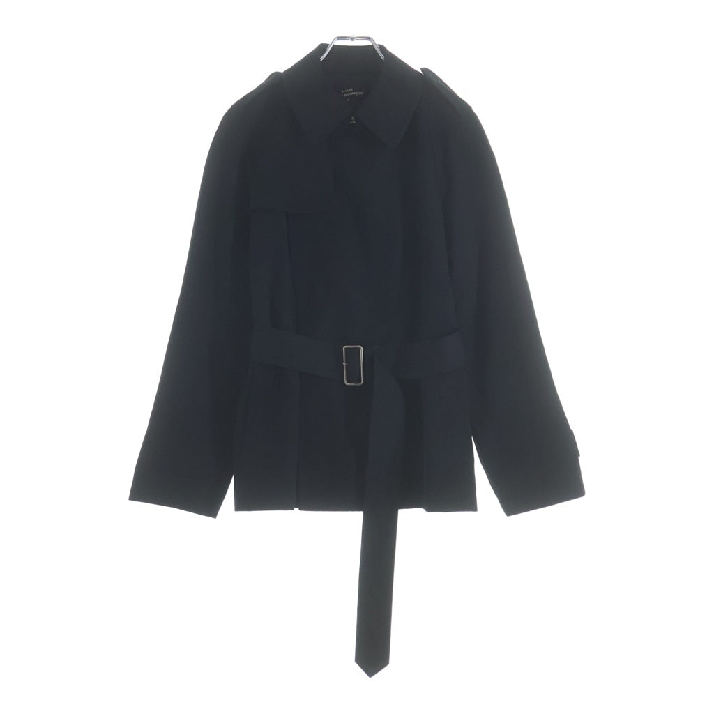 tricot COMME des GARCONS(トリコ コム デ ギャルソン) 04AW スナップボタン ショート トレンチコート ブラック レディース TN-C025 AD2004