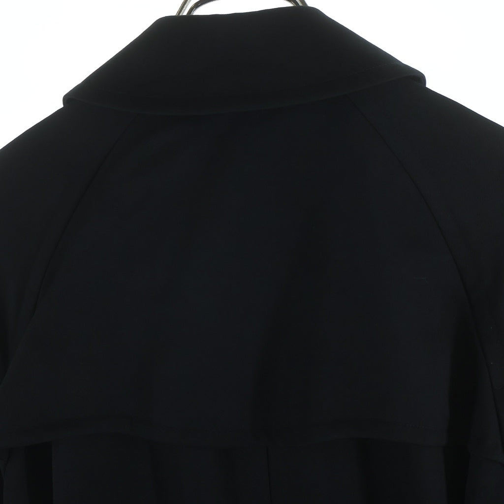 COMME des GARCONS COMME des GARCONS(コムデギャルソンコムデギャルソン) ウールギャバ スカラップ トレンチコート ブラック レディース RU-C019 AD2008