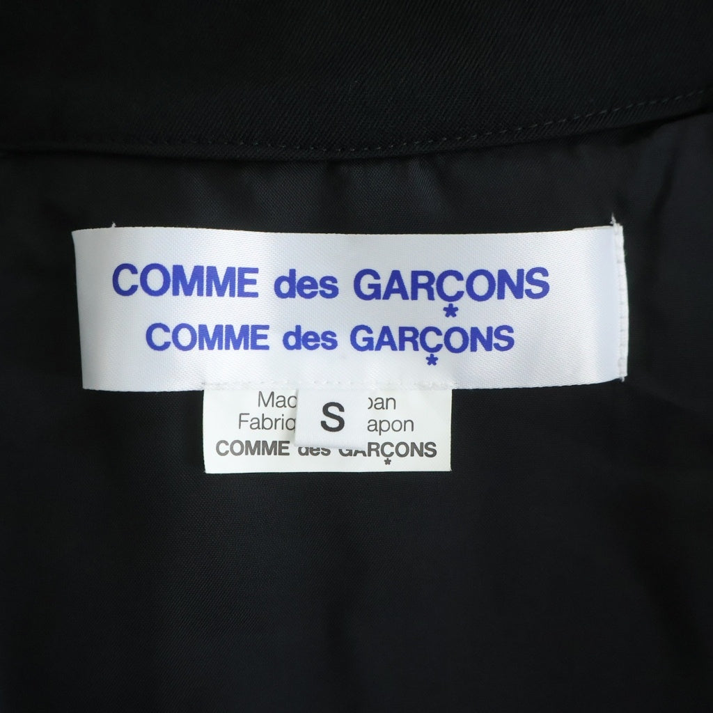 COMME des GARCONS COMME des GARCONS(コムデギャルソンコムデギャルソン) ウールギャバ スカラップ トレンチコート ブラック レディース RU-C019 AD2008