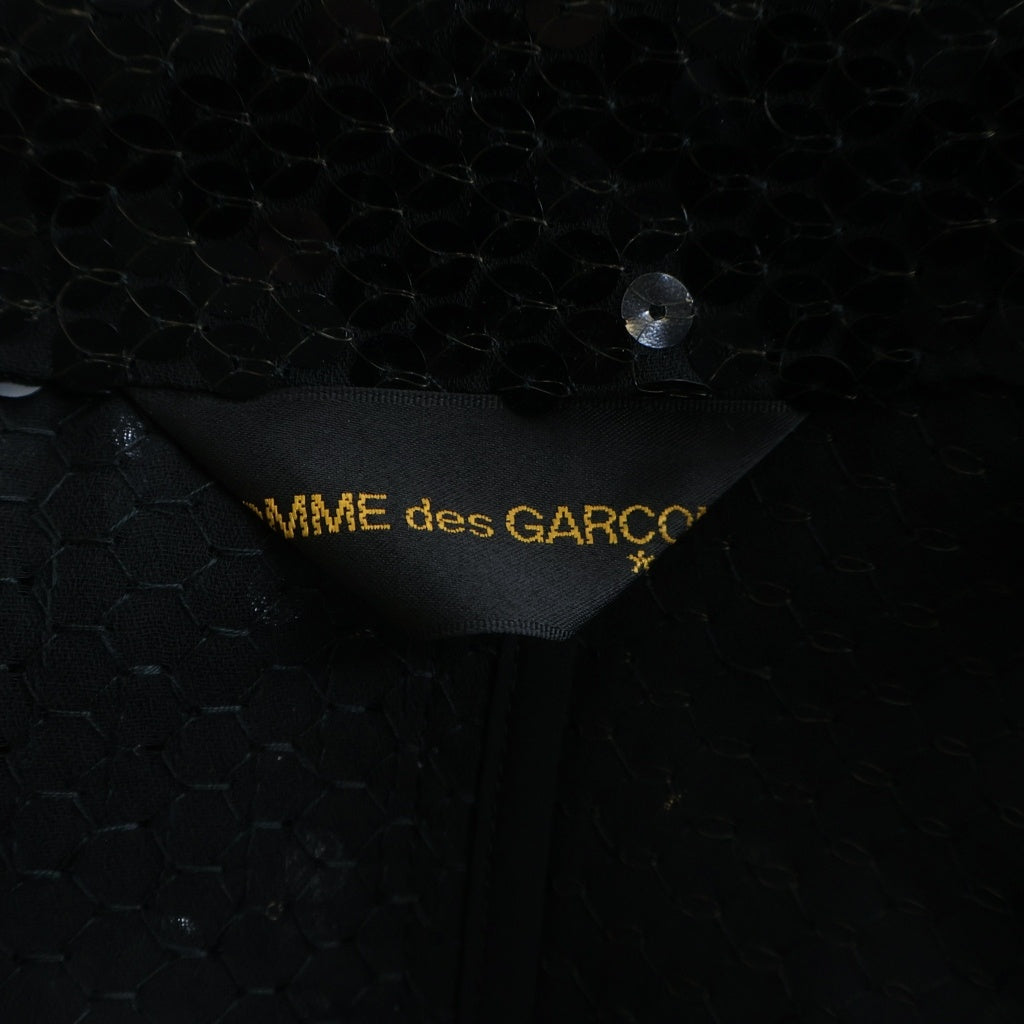 COMME des GARCONS(コムデギャルソン) 02AW スパンコール テーラードジャケット ブラック レディース GG-J050 AD2002