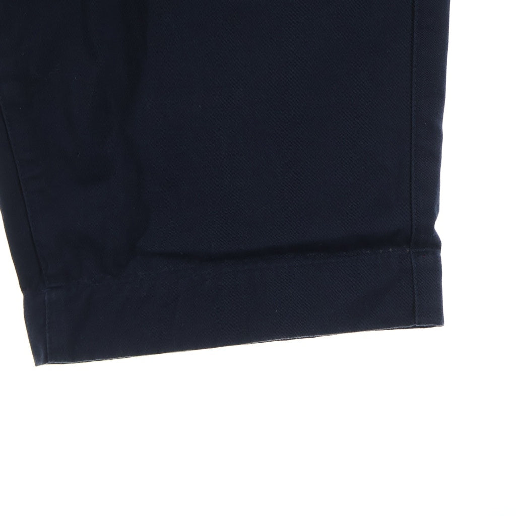 JUNYA WATANABE COMME des GARCONS(ジュンヤワタナベ コムデギャルソン) 10AW コットン 変形ツイスト 2タック ワイドパンツ ネイビー レディース JF-P009 AD2010