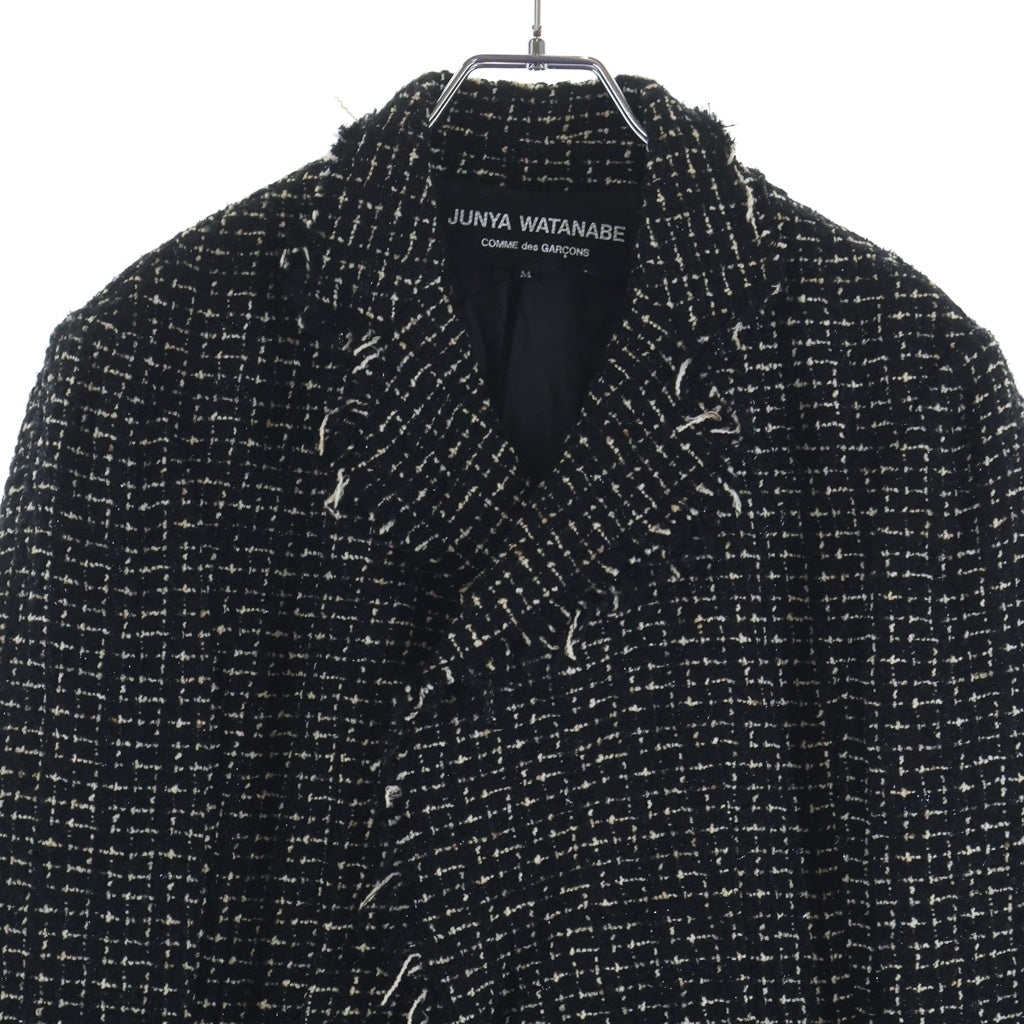 JUNYA WATANABE COMME des GARCONS(ジュンヤワタナベ コムデギャルソン) 05SS ツイード 1B テーラードジャケット ブラック/ホワイト レディース JO-J023 AD2004