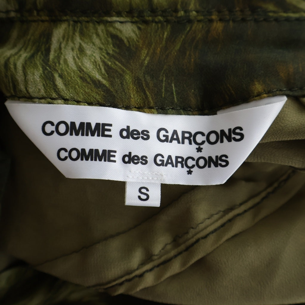 COMME des GARCONS COMME des GARCONS(コムデギャルソンコムデギャルソン) 09AW 迷彩 総柄 ポリエステル ダブルブレスト トレンチコート グリーン レディース RD-C007 AD2009