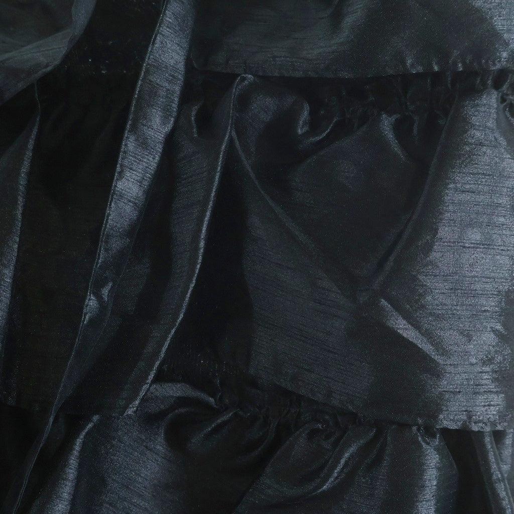 robe de chambre COMME des GARCONS(ローブドシャンブル コムデギャルソン) 01AW ポリエステル フリル ティアードスカート ブラック レディース RC-S049 AD2001