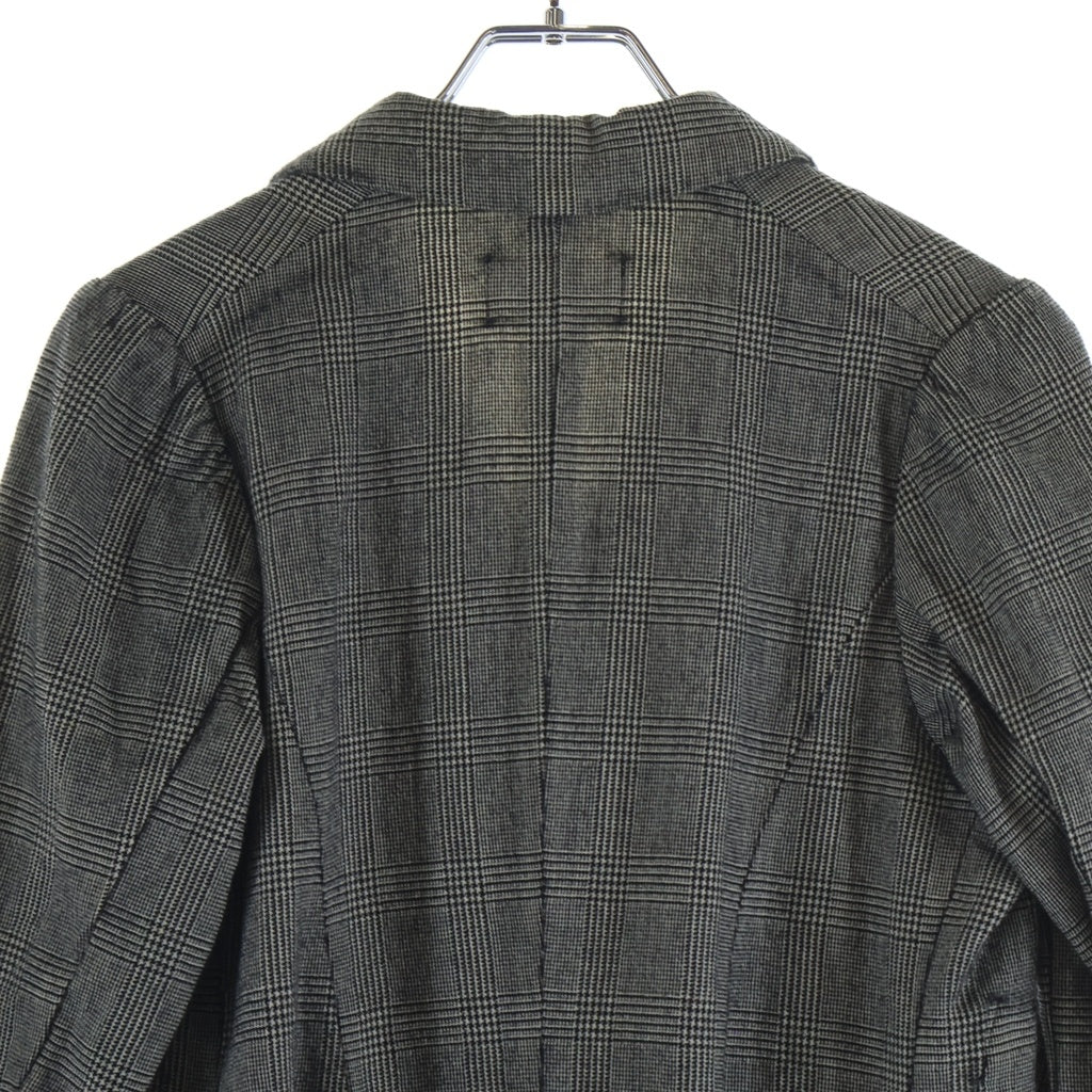 robe de chambre COMME des GARCONS(ローブドシャンブル コムデギャルソン) ウールグレンチェック 4B ジャケット グレー レディース RJ-040380 AD1999