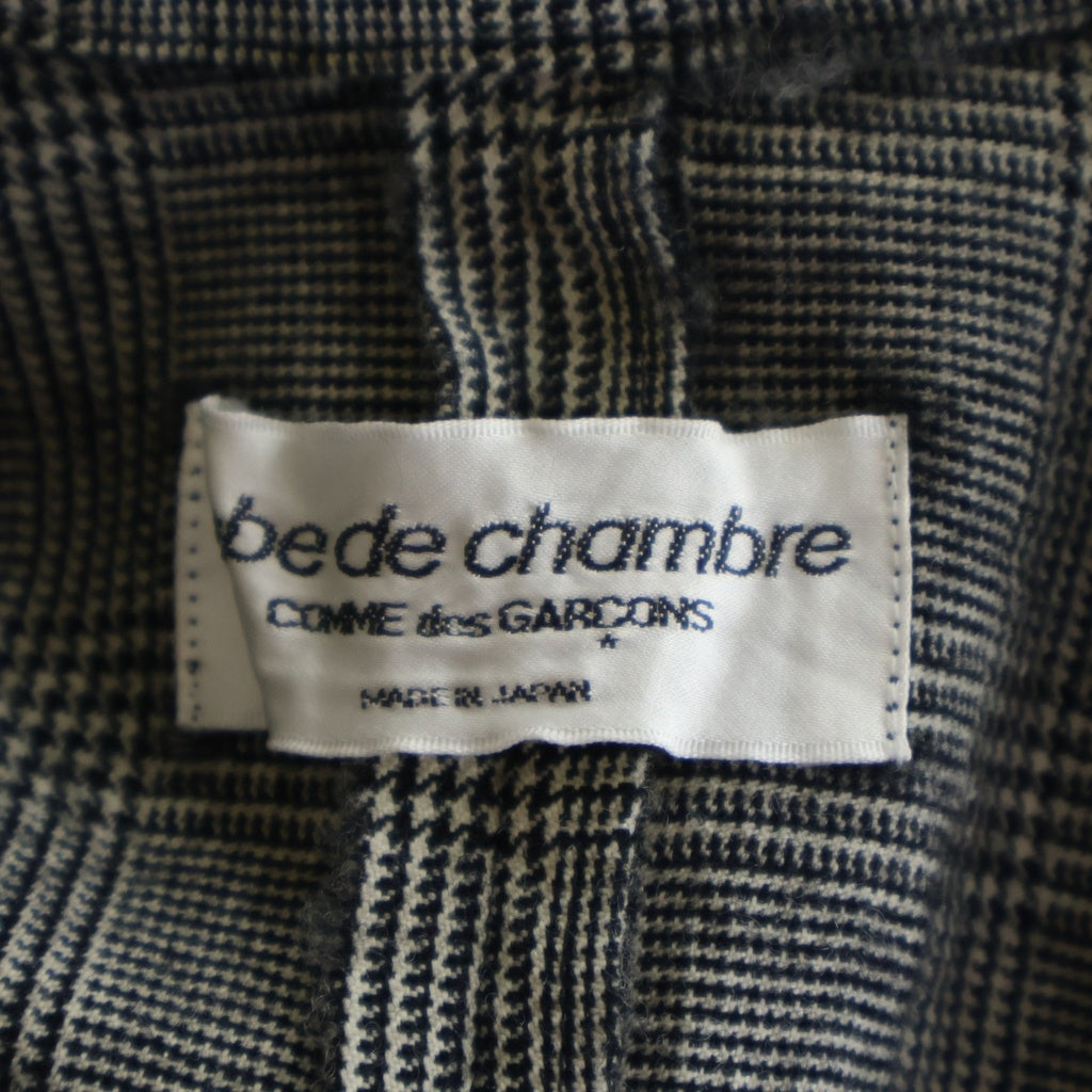 robe de chambre COMME des GARCONS(ローブドシャンブル コムデギャルソン) ウールグレンチェック 4B ジャケット グレー レディース RJ-040380 AD1999