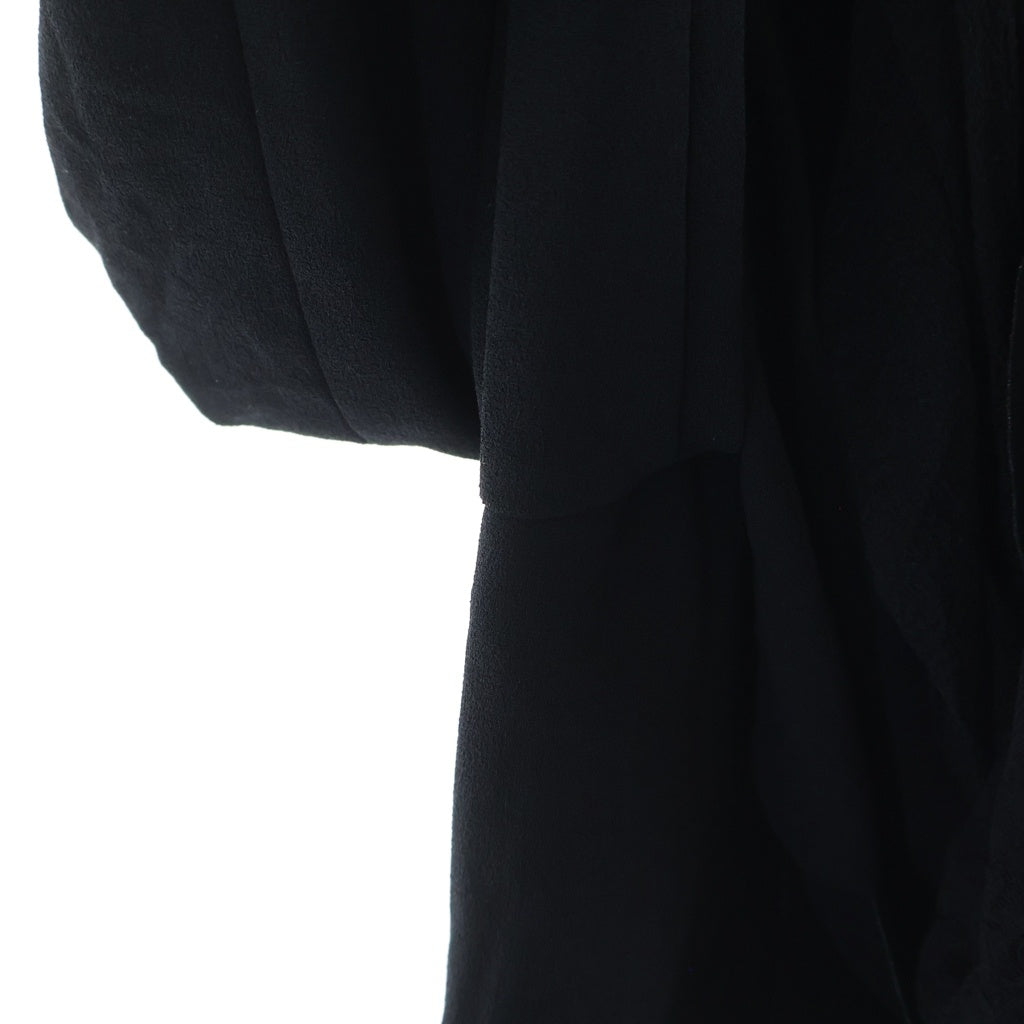 COMME des GARCONS(コムデギャルソン) フラワーレース フリル ドレープ ポリ縮絨 ジャケット ブラック レディース EJ-03011S AD1995