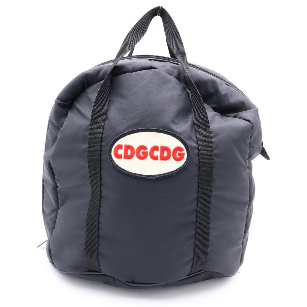 COMME des GARCONS COMME des GARCONS(コムデギャルソンコムデギャルソン) CDGワッペンロゴ ナイロン トートバッグ ハンドバッグ ブラック RO-K201