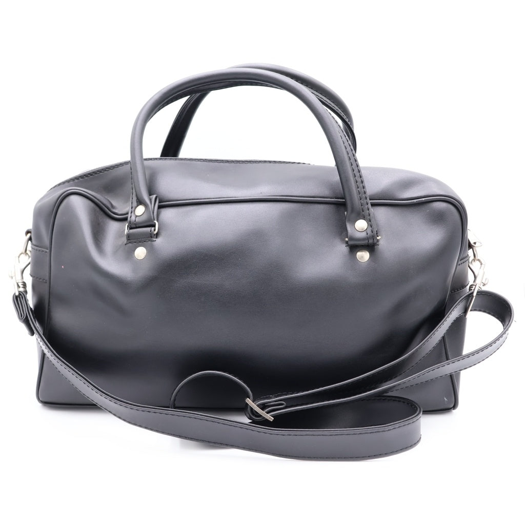 COMME des GARCONS COMME des GARCONS(コムデギャルソンコムデギャルソン) PVCレザー 2WAY ショルダーバッグ ハンドバッグ ミニボストンバッグ ブラック S9SC08