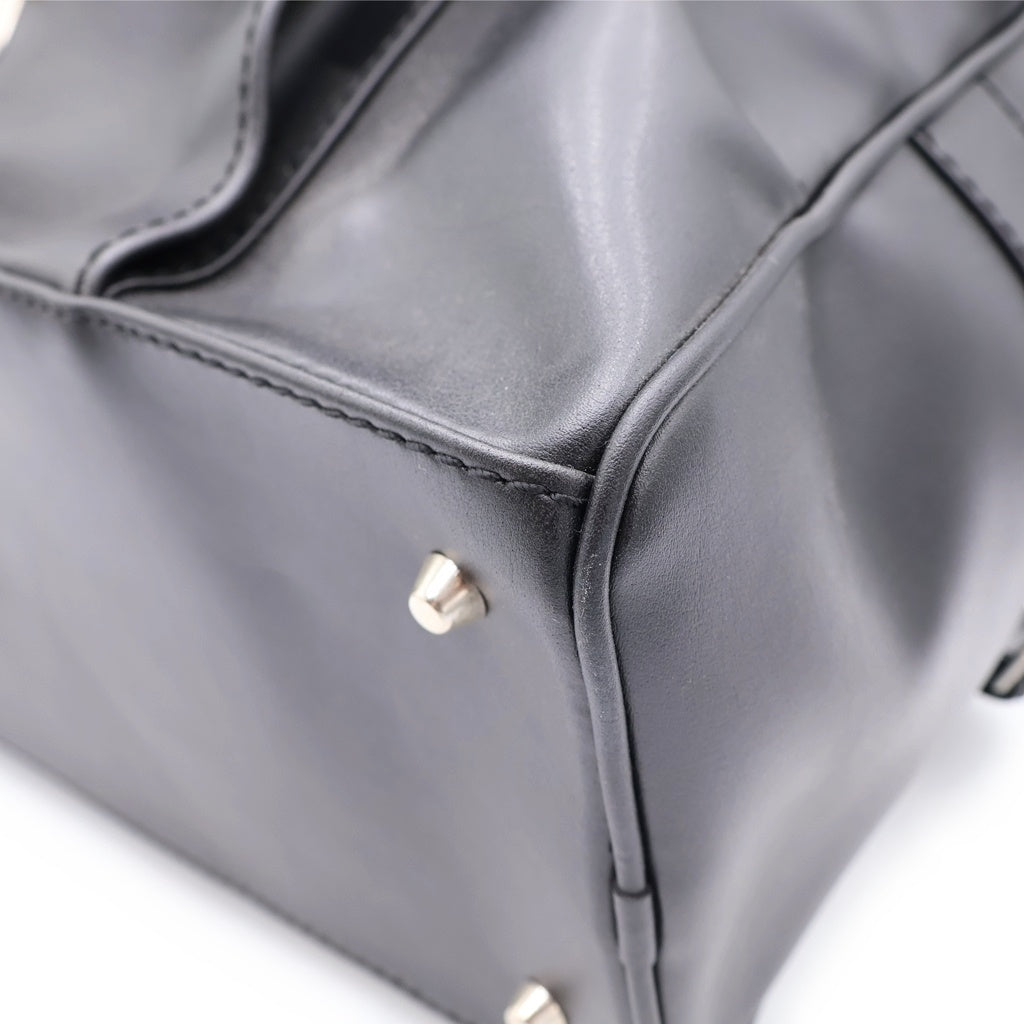 COMME des GARCONS COMME des GARCONS(コムデギャルソンコムデギャルソン) PVCレザー 2WAY ショルダーバッグ ハンドバッグ ミニボストンバッグ ブラック S9SC08