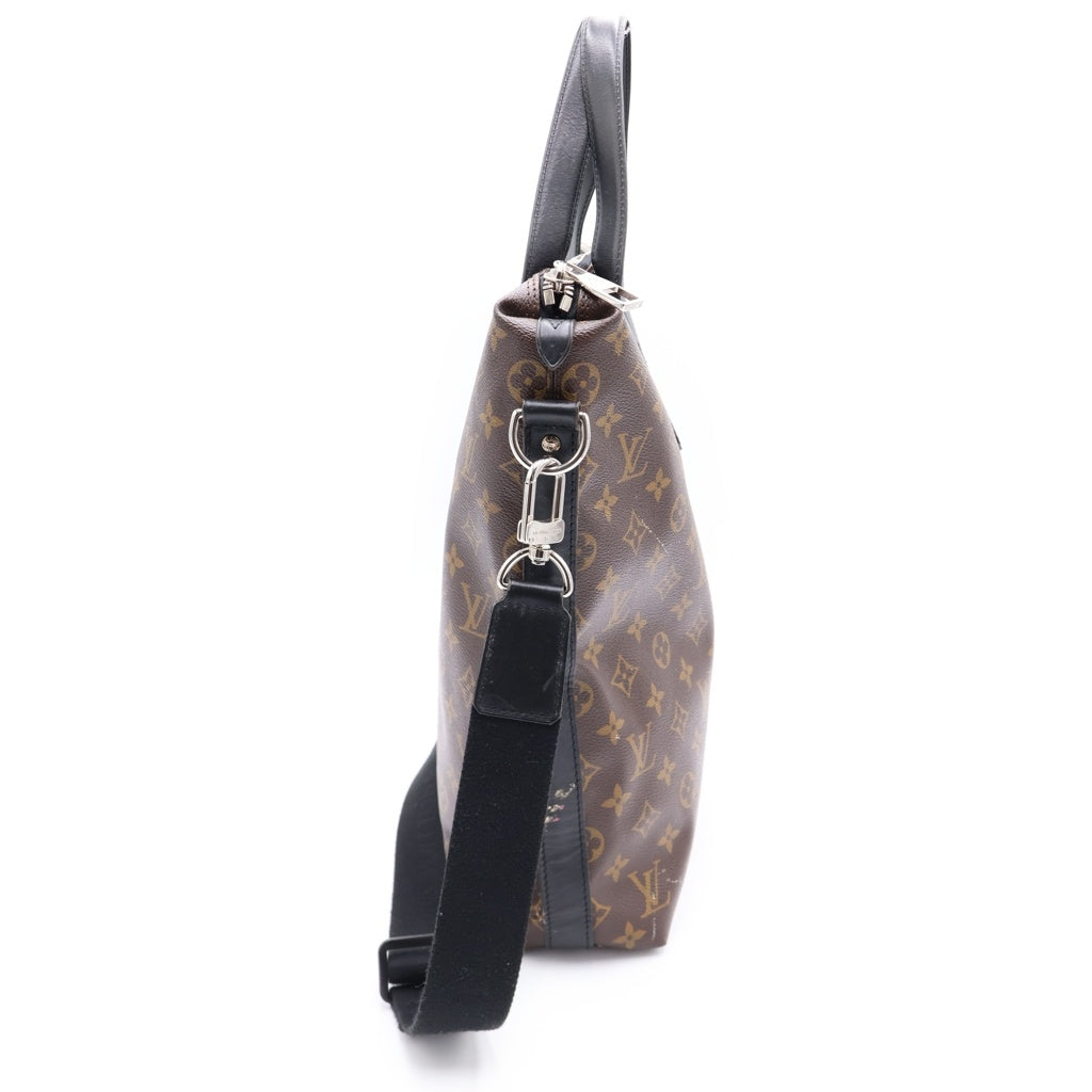 LOUIS VUITTON(ルイヴィトン) モノグラム マカサー デイヴィス PVCレザー 2WAY ハンドバッグ トートバッグ ショルダーバッグ ブラウン M56708