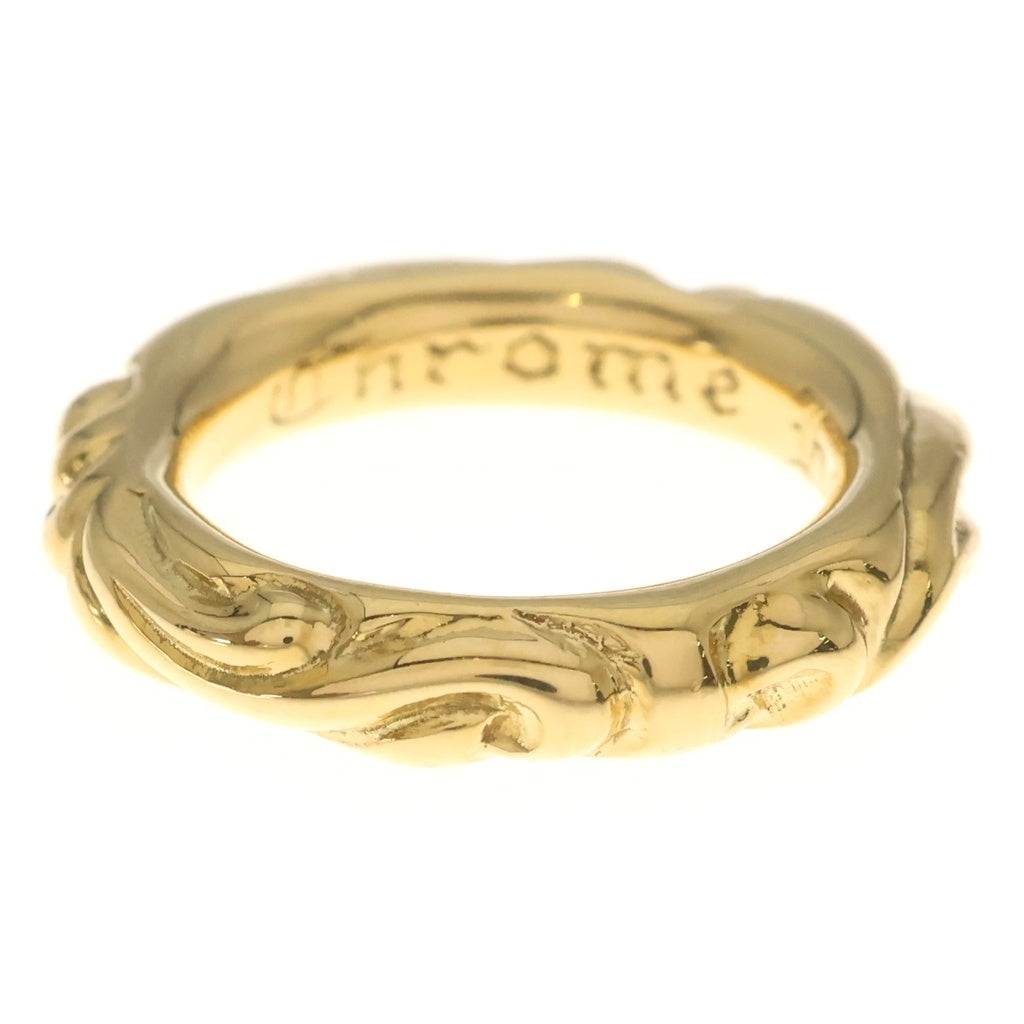 CHROME HEARTS(クロムハーツ) 22K SCRL BAND スクロールバンド リング ゴールド BCA416
