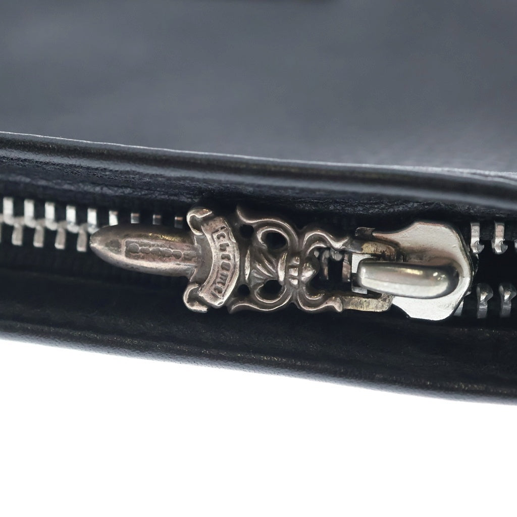 CHROME HEARTS(クロムハーツ) ZPR CHNG PURSE2 ジッパーチェンジパース レザーコインケース ブラック