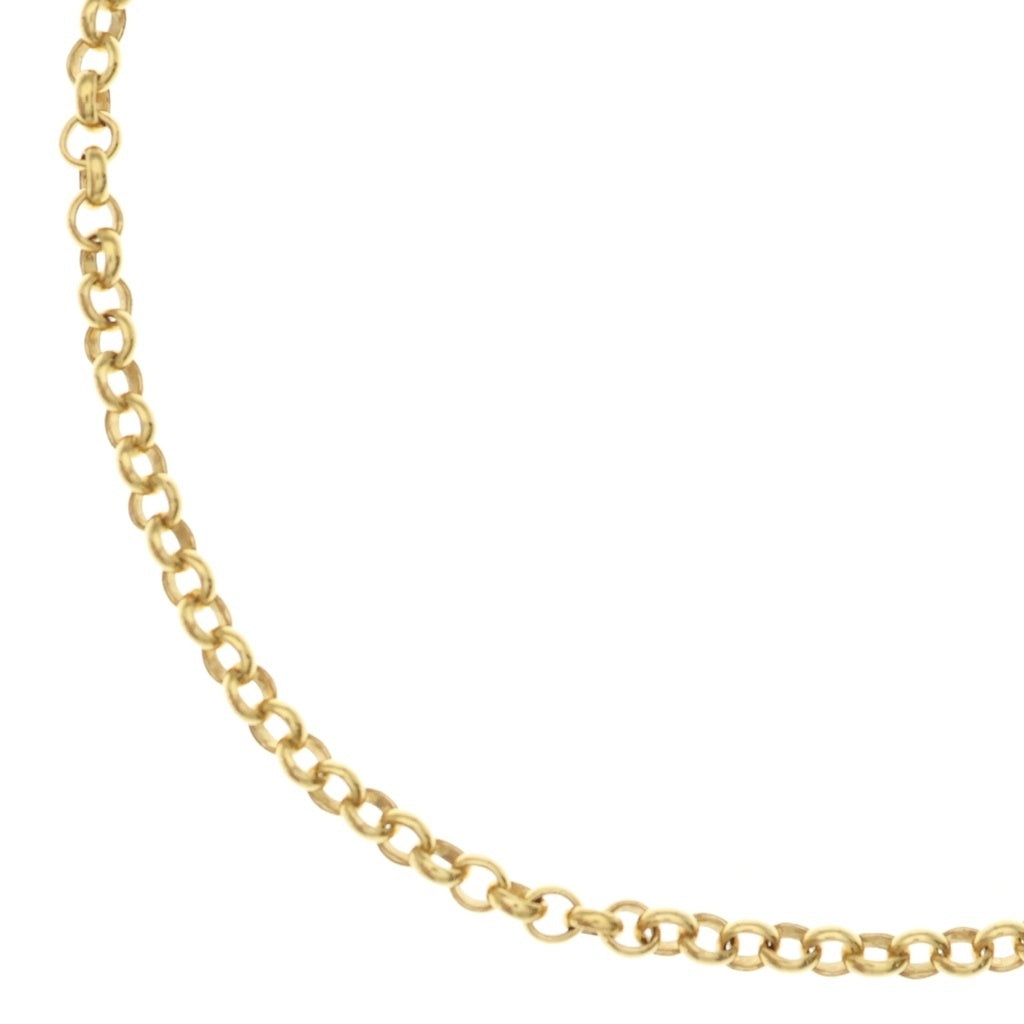 CHROME HEARTS(クロムハーツ) 22K NECKCHAIN R20 ロールチェーンネックレス 20inch ゴールド BCA011