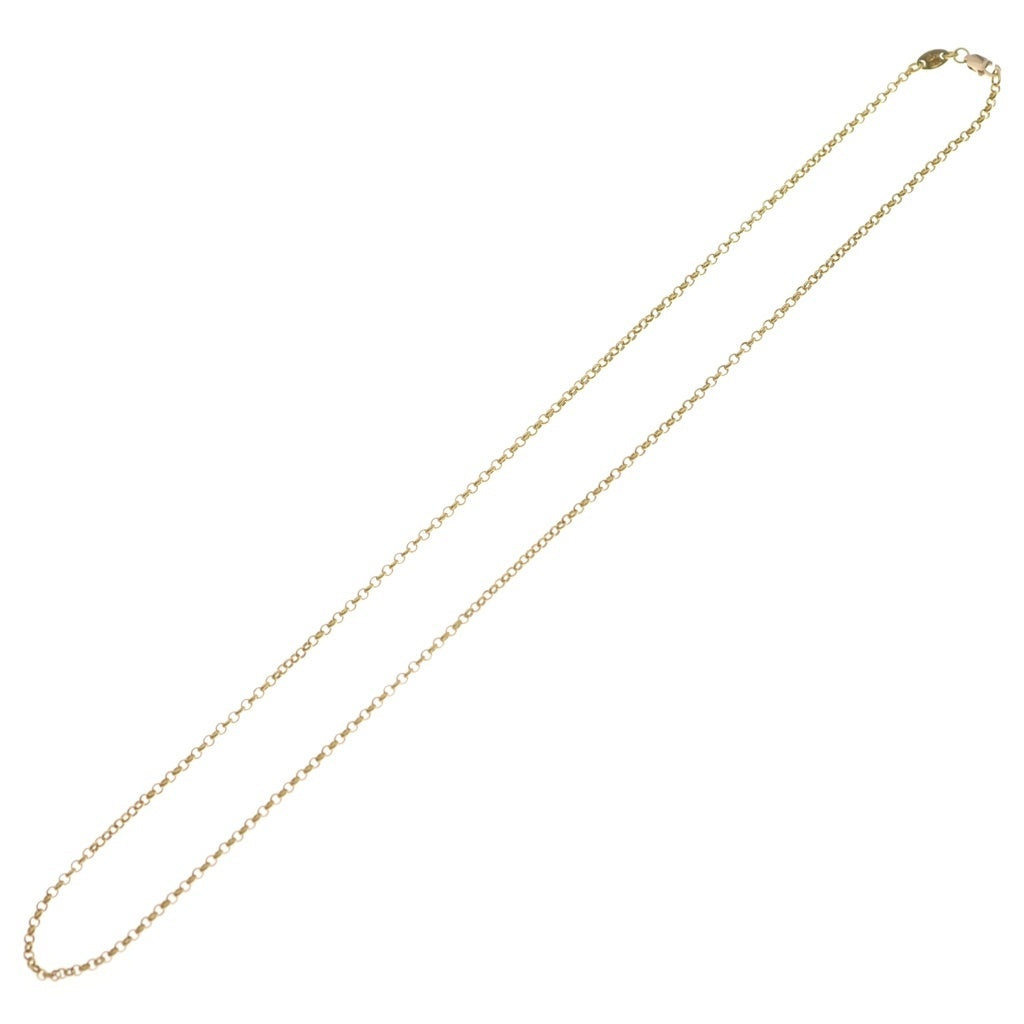 CHROME HEARTS(クロムハーツ) 22K NECKCHAIN R20 ロールチェーンネックレス 20inch ゴールド BCA011