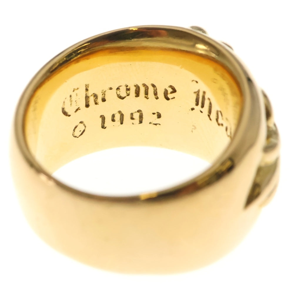 CHROME HEARTS(クロムハーツ) 22K FLRL CRS フローラルクロスリング ゴールド