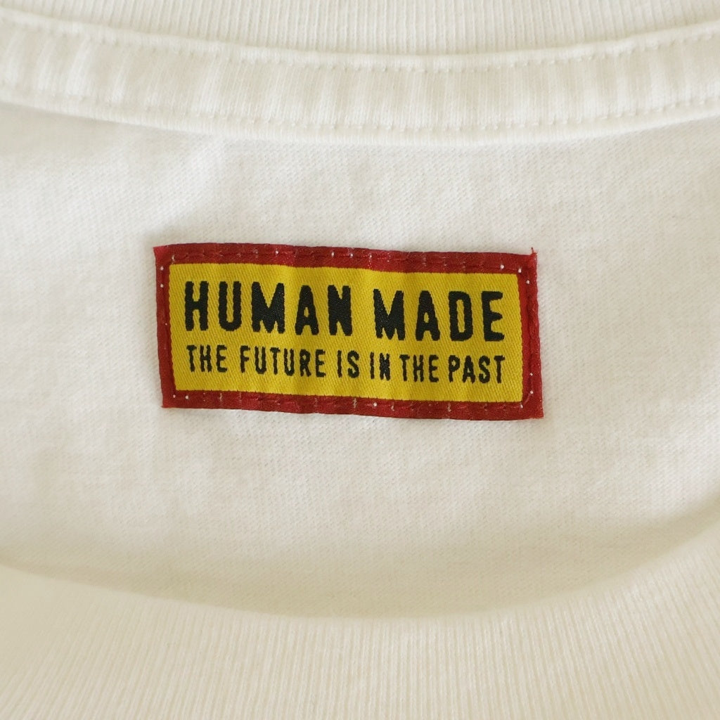 HUMAN MADE(ヒューマンメイド) DAILY S/S フロントハートプリント コットン Tシャツ ホワイト