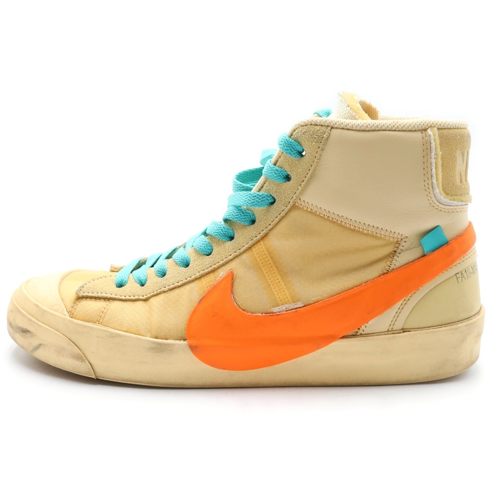 NIKE(ナイキ) ×OFF-WHITE BLAZER MID ALL HALLOWS EVE AA3832-700 オフホワイト ブレーザー ハロウィン前夜 ミドルカットスニーカー ベージュ US10/28cm