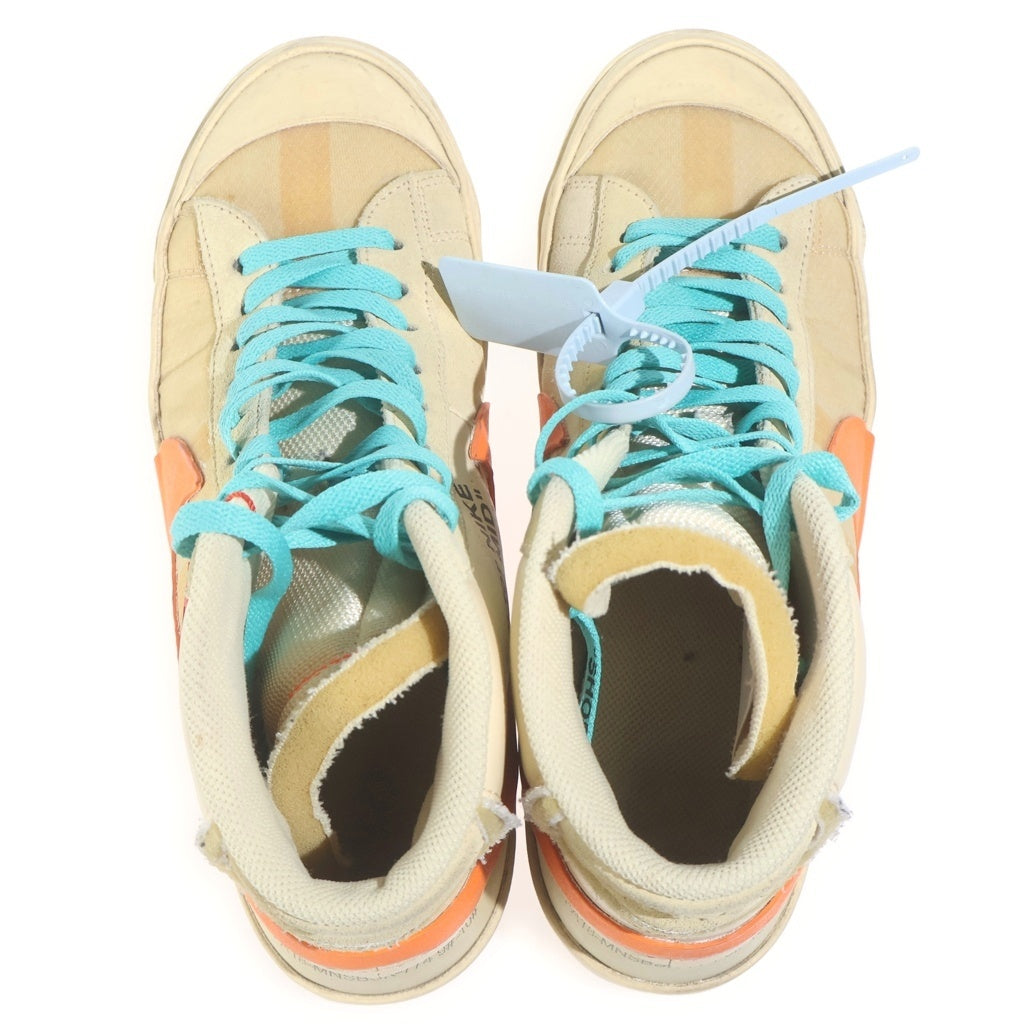 NIKE(ナイキ) ×OFF-WHITE BLAZER MID ALL HALLOWS EVE AA3832-700 オフホワイト ブレーザー ハロウィン前夜 ミドルカットスニーカー ベージュ US10/28cm