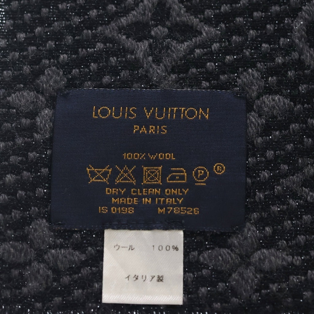 LOUIS VUITTON(ルイヴィトン) エシャルプ クラシック モノグラム ウールマフラー ストール グレー M78526 レディース