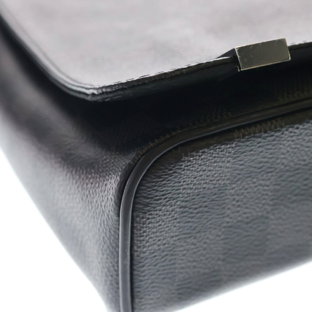 LOUIS VUITTON(ルイヴィトン) ディストリクトPM ダミエ グラフィット PVC レザー ショルダーバッグ ブラック N41028 レディース
