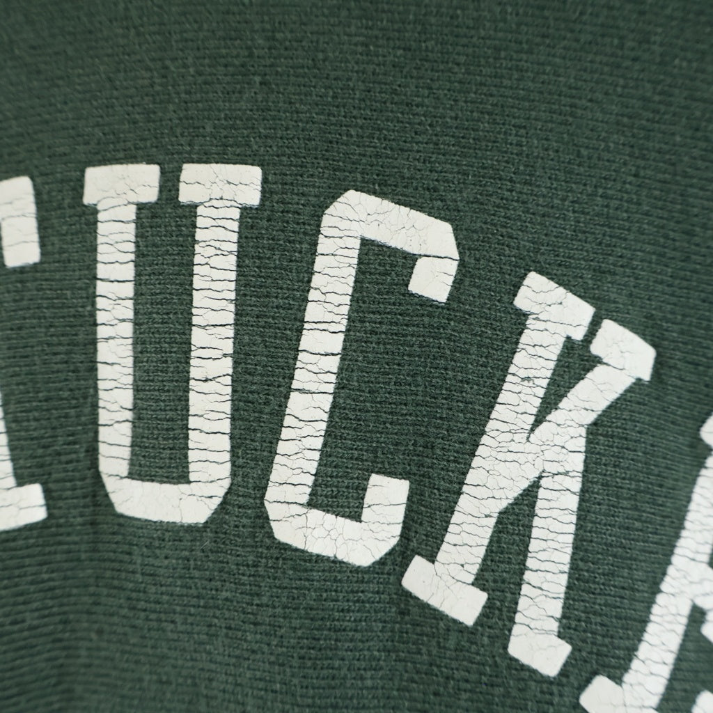 CHAMPION(チャンピオン) 90S VINTAGE REVERSE WEAVE ヴィンテージ リバースウィーブ 刺繍タグ フロントプリント フーデッド スウェットシャツ グリーン