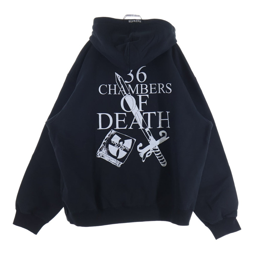 SUPREME(シュプリーム) 25AW ×WU-TANG CLAN HOODED SWEATSHIRT ウータンクラン フーデッド スウェットシャツ プルオーバー ブラック