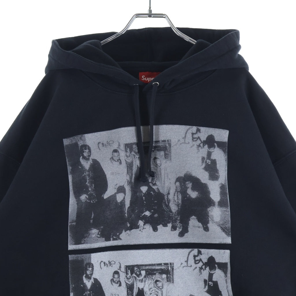 SUPREME(シュプリーム) 25AW ×WU-TANG CLAN HOODED SWEATSHIRT ウータンクラン フーデッド スウェットシャツ プルオーバー ブラック