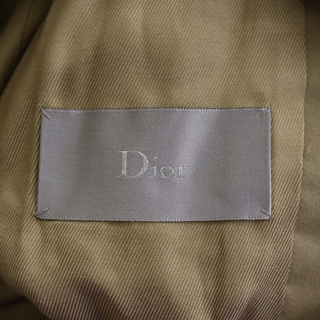 Dior HOMME(ディオールオム) 07AW エディ期 ポリコットンツイル トレンチコート ベージュ 7H3130500347