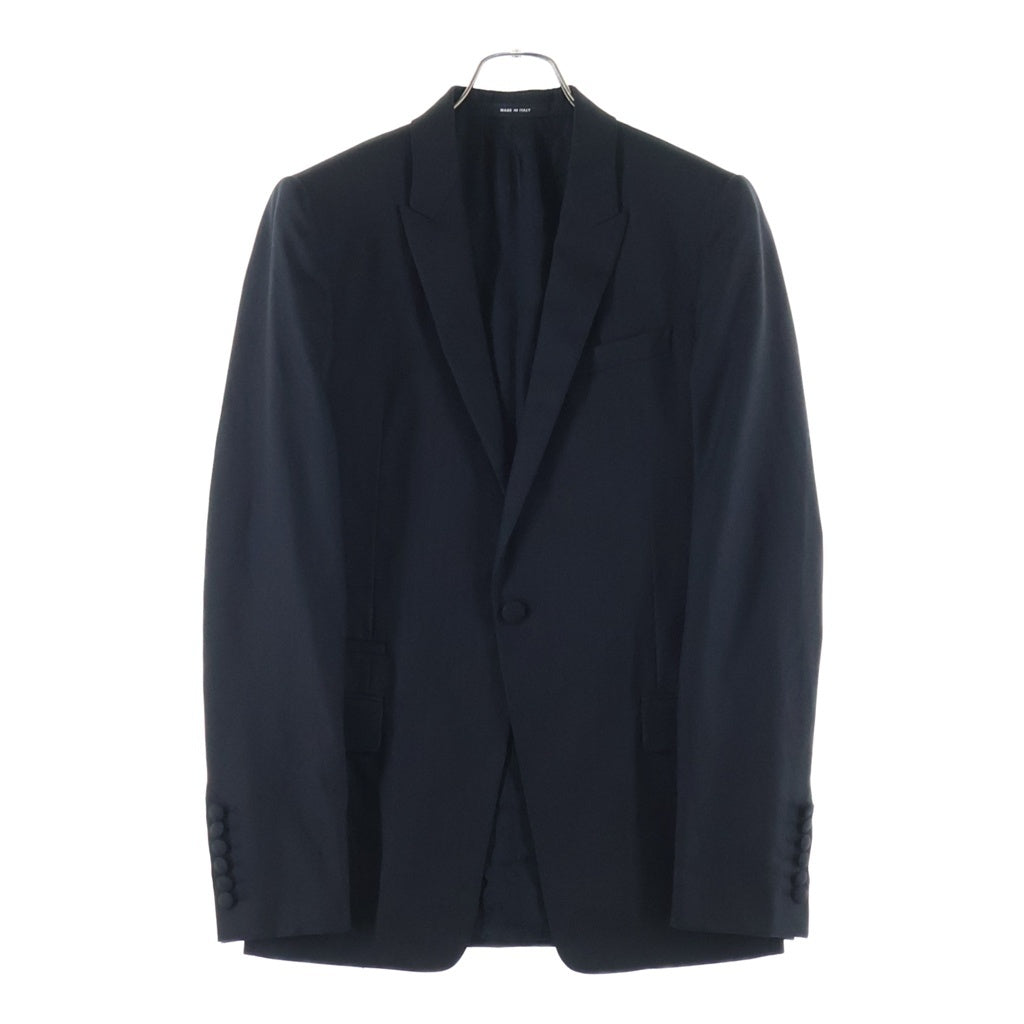 GIVENCHY(ジバンシィ) ストライプ ウール 1B シングルテーラードジャケット ブラック GVP2M1