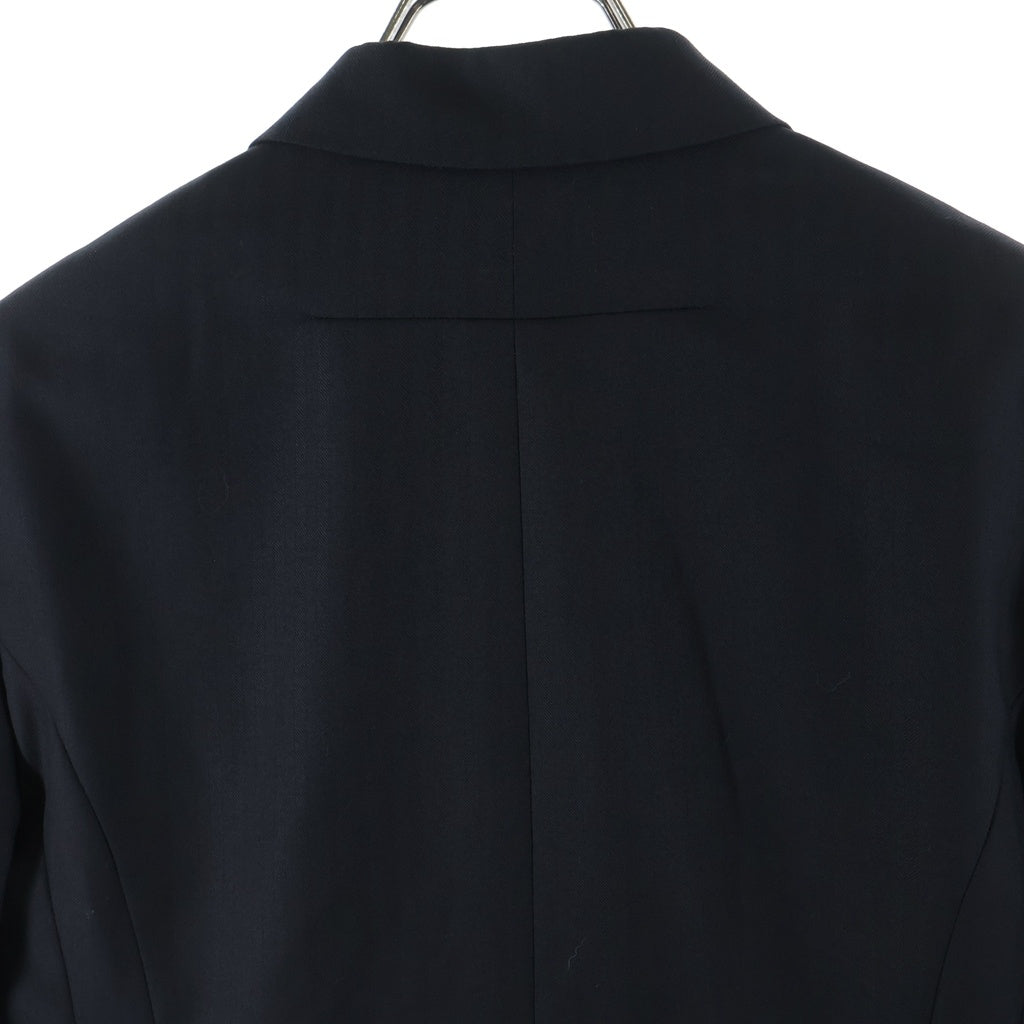 GIVENCHY(ジバンシィ) ストライプ ウール 1B シングルテーラードジャケット ブラック GVP2M1