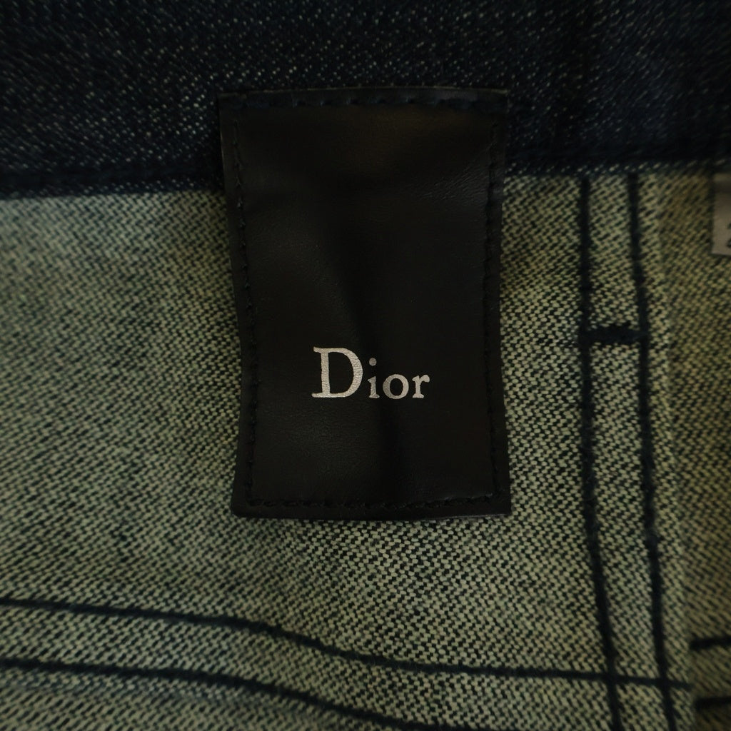 Dior HOMME(ディオールオム) 08SS クリス期 ウォッシュド加工 ストレッチ スキニーデニムパンツ インディゴ 8E3111730708