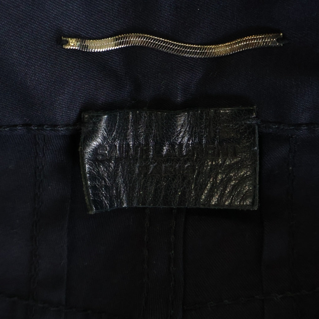 SAINT LAURENT PARIS(サンローランパリ) 13SS エディ期 D02 M/SK-LW コットン ストレッチ スリムストレート スキニーパンツ ブラック 315401 YU061