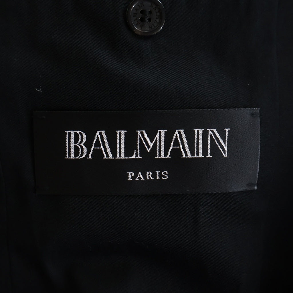 BALMAIN(バルマン) メタルボタン ウール 1B シングルテーラードジャケット ブラック SH17747W001