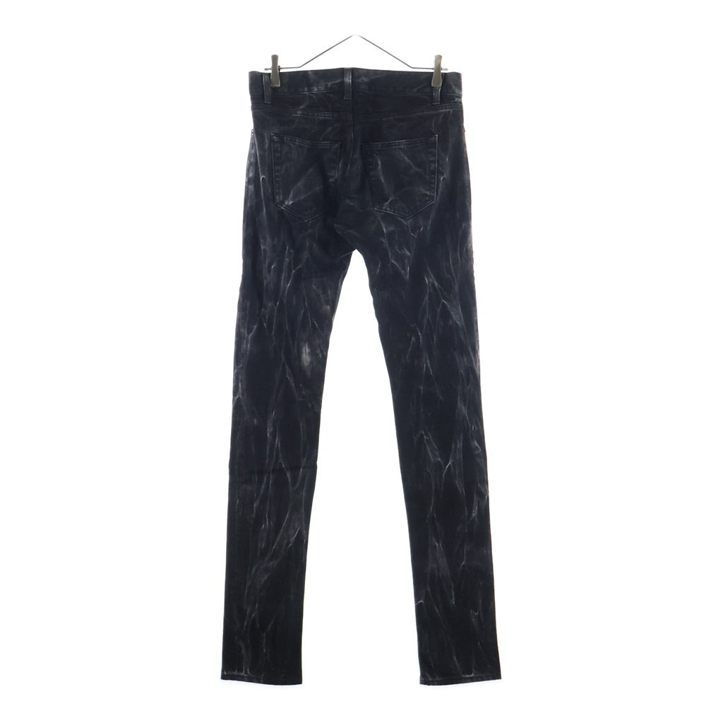 SAINT LAURENT PARIS(サンローランパリ) ブリーチ加工 スキニーデニムパンツ ブラック 407706 Y834L
