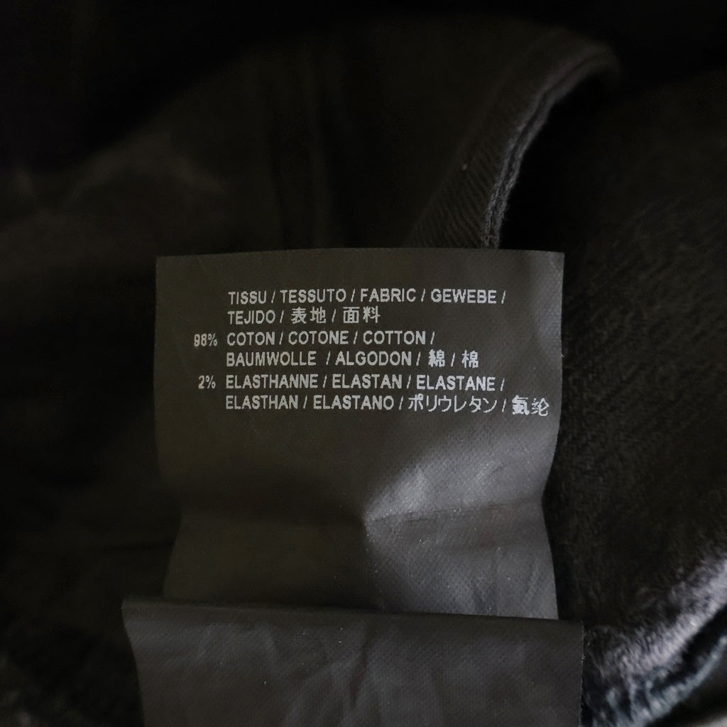 SAINT LAURENT PARIS(サンローランパリ) ブリーチ加工 スキニーデニムパンツ ブラック 407706 Y834L