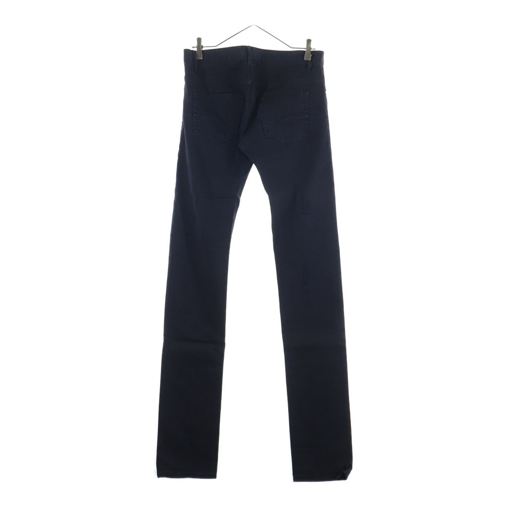 Dior HOMME(ディオールオム) 11AW クリス期 日本限定 ダメージ デストロイ加工 スリムロング スキニーパンツ ブラック 133D007TX009