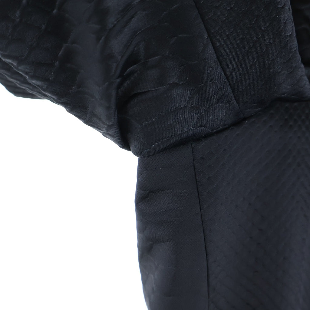 BALMAIN(バルマン) パイソン型押し 金ボタン 1B ショールカラー テーラードジャケット ネイビー W7H7050T176