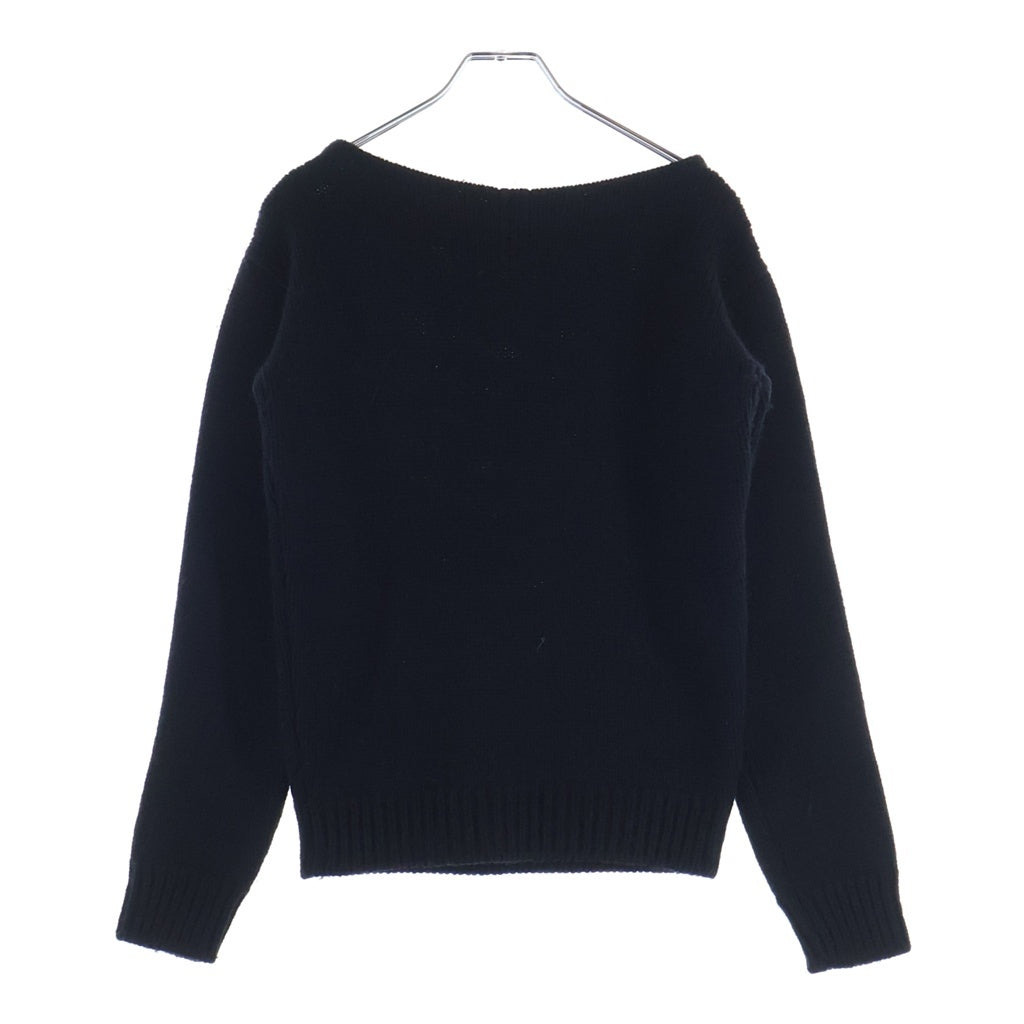 SAINT LAURENT PARIS(サンローランパリ) 15AW エディ期 ボートネック ウール ニット セーター ブラック 386405 Y1JG1