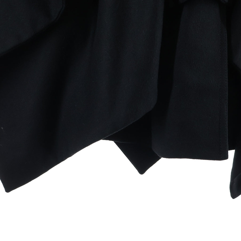 Dior HOMME(ディオールオム) 11AW クリス期 ウール ケープ付き マントコート ブラック 133C307A1785