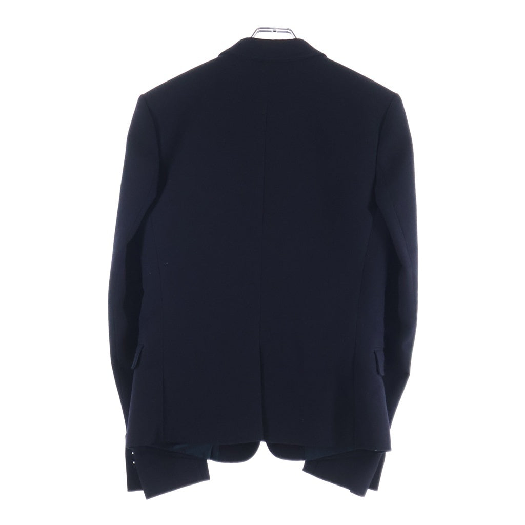 BALMAIN(バルマン) ウール 2B シングルテーラードジャケット ストレートパンツ ネイビー セットアップ